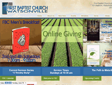 Tablet Screenshot of fbcwatsonville.com